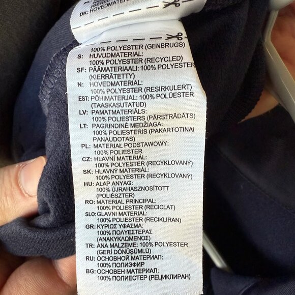 SOLD!Adidas track suit jacket, navy blue, size small - Picture 5 of 5